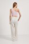 Women's Backless One Shoulder Pink Crop Body - 5