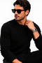 Men's Thick Ribbed Basic Sweater - 4