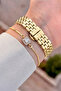 Dial Gold Strap Gold Color 27 mm Same as in the Image Women's Wristwatch and Bracelet - 4