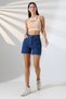 Girls/Women High Waist Tassel Detailed Denim Shorts