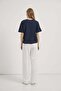 Crew Neck Basic T-Shirt with Side Slits - 6