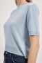 Armalife 6610 double collar short sleeve knit women's blouse - 4