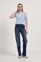 Armalife 6610 double collar short sleeve knit women's blouse - 3