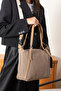 Women's New Season Adjustable Long Strap Large Size Hand and Shoulder Bag 236037 Pc - 5