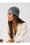 Lori̇-Light Blue Color Sequined Handmade Net Hair Accessory - 3