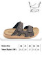 Feichtingen Men's Summer Inner Insole Genuine Leather Double Velcro Adjustable Comfortable Sole Daily Sweat - 3