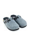 Women's Winter Comfortable Sole Single Buckle Adjustable Felt Home Garden Slippers - 4