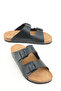Gemo Summer Comfortable Sole Two Buckle Adjustable Faux Leather Daily Men's Slippers - 2