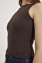 Kayık Neckline Sleeveless Flexible Bodysuit - 5