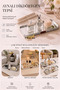 Nordic Luxury Mirrored Decorative Presentation Tray |   Home Detailed Rectangular Perfume, Jewelry and Cosmetic Organizer