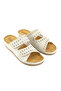 Women's Summer Insole Genuine Leather Velcro Adjustable Comfortable Sole Daily Slippers - 4