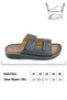 Summer Men's Faux Leather Two Belts Adjustable Comfortable Sole Daily Slippers - 3