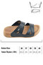 Women's Summer Faux Leather Velcro Adjustable Comfortable Sole Casual Slippers - 3