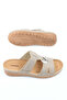 Summer Women's Faux Leather Collection Velcro Adjustable Slippers - 6