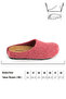 Women's Winter Comfortable Sole Felt Home Garden Slippers - 3