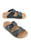 Women's Summer Faux Leather Velcro Adjustable Comfortable Sole Casual Slippers - 2