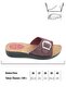 Women's Summer Faux Leather Single Buckle Adjustable Comfortable Sole Daily Slippers - 3