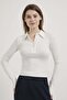 Armalife 0119 Collar Detail Buttoned Women's Bodysuit - 2