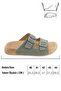 Men's Summer Faux Leather Two Buckle Adjustable Comfortable Sole Daily Slippers - 3
