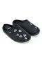 Women's Winter Pu Comfortable Sole Embroidered Design Home Garden Slippers - 5