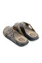 Men's Summer Faux Leather Single Buckle Adjustable Comfortable Sole Daily Slippers - 5