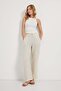 Elastic Waist Muslin Trousers