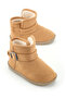 Girl's Winter Plush Over-The-Knee Single Belt Velcro Adjustable Pvc Comfortable Sole Home Garden - 2