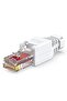 2PCS ZoeRax 2pcs Tool Free RJ45 CAT6 Connector Ethernet Termination Plugs, 23AWG to 26AWG Cable Inte - 7