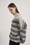 Armalife 2953 boat neck oversize knit women's blouse - 2