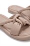 Women's Beige Puff Slippers Soft Soled Lightweight Flexible Fluffy Ribboned Summer Comfortable Daily Sandals 026 - 7