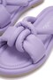Lilac Puff Casual Women's Slippers - Soft Sole, Lightweight Flexible, Fluffy Ribbon Summer Sandals 026 - 7