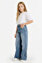 100% Cotton Wide Leg Jean Trousers for Girls G3646A825Cw - 4