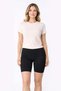 Women's Elastane Long Black Shorts 611