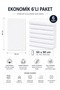 6-Piece Hotel Towel Set White Hand and Face Towels 50X90 cm - 2