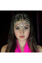 Silver Plated Stonefans Colourful Belly Forehead Chain Headpiece Ballroom Jewelry Tribal Dance Water - 7