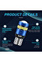 T10 2pcs 6500K White NLpearl 2PCS W5W T10 LED Bulbs Canbus No Error Clearance Light Car Interior Rea - 3