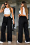Women's High Waist Elastic Lace-Up Jeans