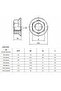 M8(10Pcs) 304 Stainless Steel Flange Lock Nuts, DIN6923, Serrated Non-Slip One-Piece Design for Auto - 6