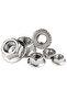 M8(10Pcs) 304 Stainless Steel Flange Lock Nuts, DIN6923, Serrated Non-Slip One-Piece Design for Auto - 5