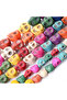 8mm(around 50pcs) Mixcolor Skull Turquoises Beads Natural Stone Beads for Jewelry Making DIY Bracele - 4