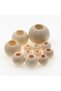 20mm 10pcs 10-40mm Big Hole Natural Wooden Beads Round Ball Loose Spacer Beads For Jewelry Making DI - 7