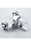 Zinc Alloy Basin Faucets Chrome Wall Mounted Hot Cold Water Dual Spout Mixer Tap For Bathroom Spl... - 3