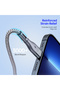 كابل USB C إلى Lightning بطول 1 متر باللون الرمادي متوافق مع PD 20W 1m/2m/3m - 5
