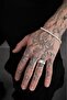 Minimal Silver Cornered Men's Ring - 3