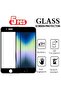 5 قطع من الحرير الأسود لهاتف iPhone SE 2022، 5 قطع من الزجاج المقوى بغطاء كامل لهاتف iPhone 7 8 6 6s Plus لهاتف SE
