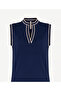 Regular Hakim Collared Sleeveless Sweater - 6