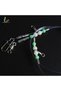 2pcs 70cm Fishing Tackle Line Swivels Night Luminous Beads Pins Tubes Rolling Connector Fishing Swiv - 4