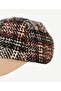 Plaid Patterned Wool Cap - 2