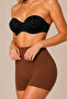 Brown Boxer Corset for Gathering and Firming the Body, Laser Cut, Leaves No Marks - 4