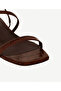 Thin Strap Croco B Printed D Leather Sandals - 5